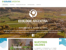 Tablet Screenshot of ecologicargentina.com